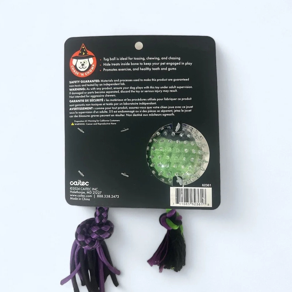 CHASE N' CHOMP Durable TPR Squeaking Fetch Ball Dog Toy 3